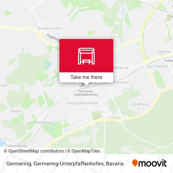 Карта Germering, Germering-Unterpfaffenhofen