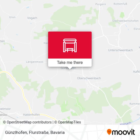 Günzlhofen, Flurstraße map