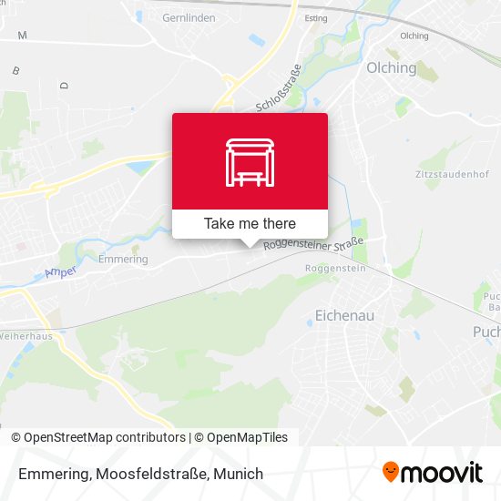 Emmering, Moosfeldstraße map