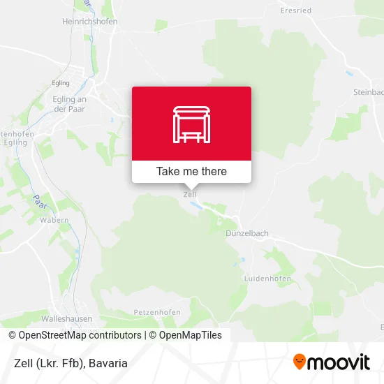 Карта Zell (Lkr. Ffb)