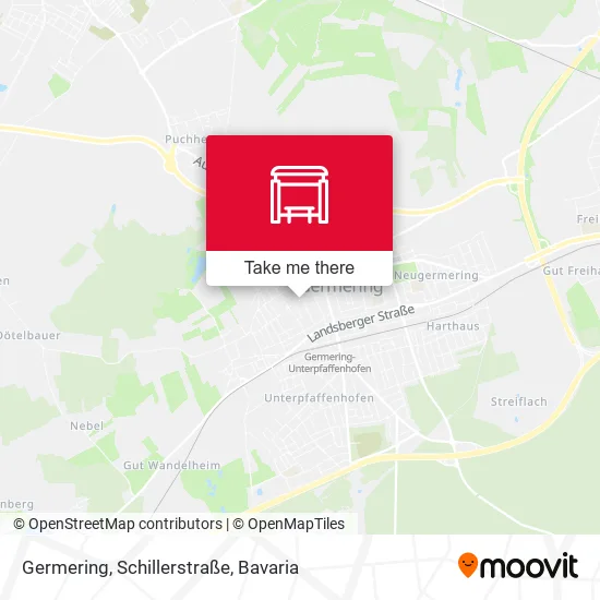 Карта Germering, Schillerstraße
