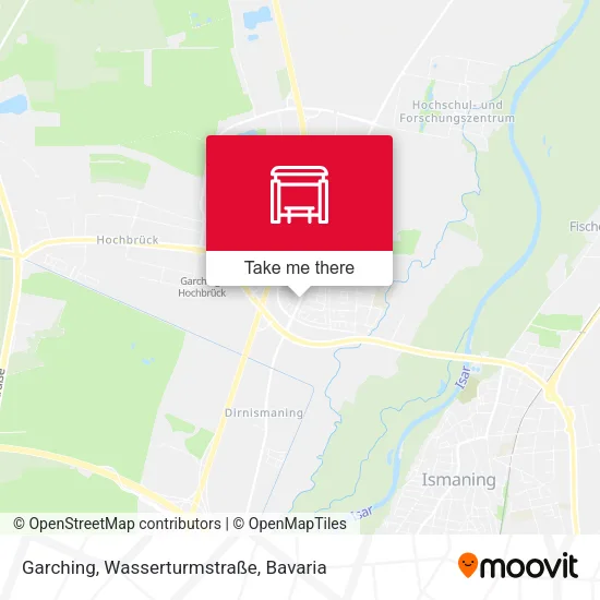 Карта Garching, Wasserturmstraße