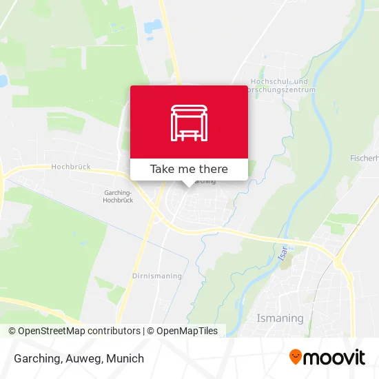 Карта Garching, Auweg