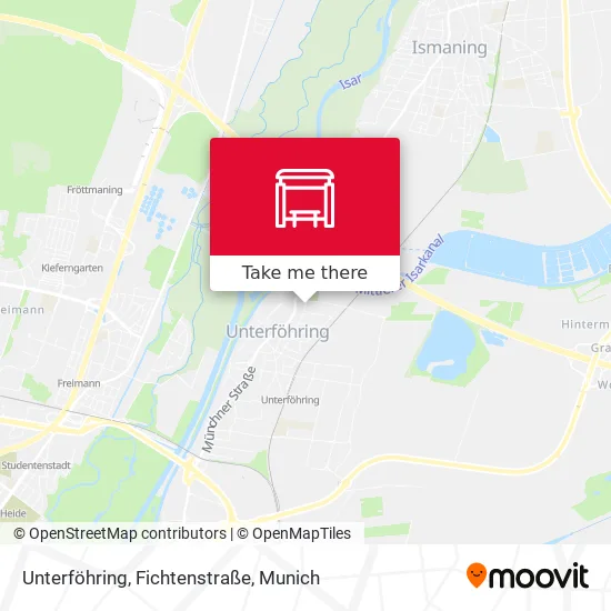 Карта Unterföhring, Fichtenstraße