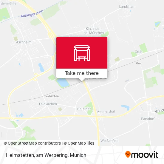 Карта Heimstetten, am Werbering