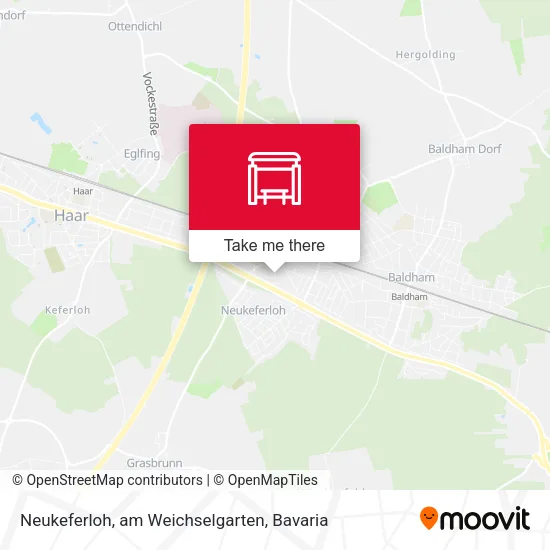 Карта Neukeferloh, am Weichselgarten