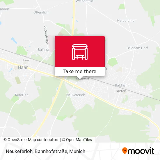 Карта Neukeferloh, Bahnhofstraße
