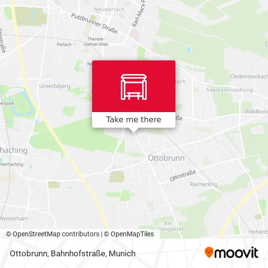 Карта Ottobrunn, Bahnhofstraße