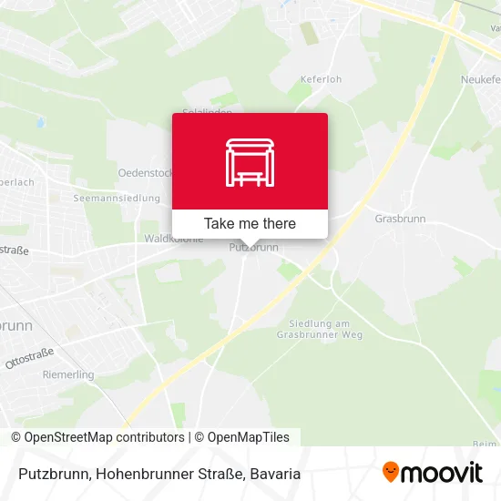 Карта Putzbrunn, Hohenbrunner Straße
