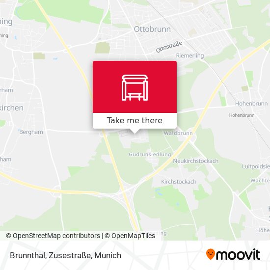 Brunnthal, Zusestraße map