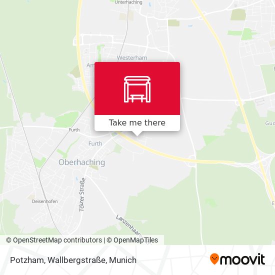Potzham, Wallbergstraße map