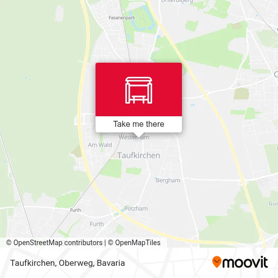 Taufkirchen, Oberweg map