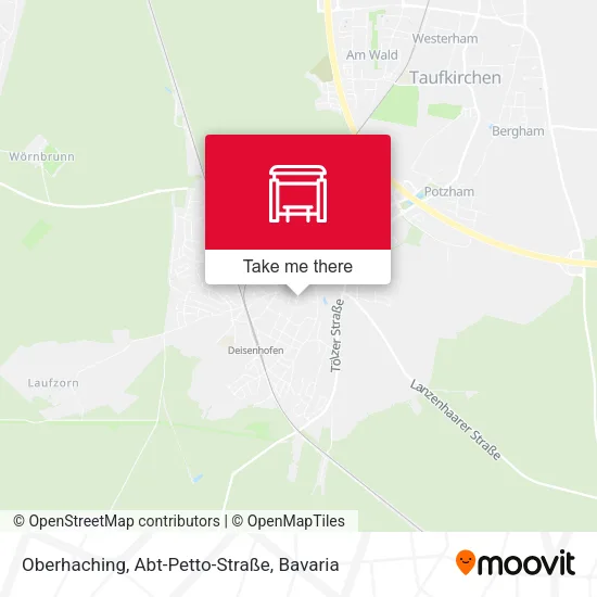 Карта Oberhaching, Abt-Petto-Straße