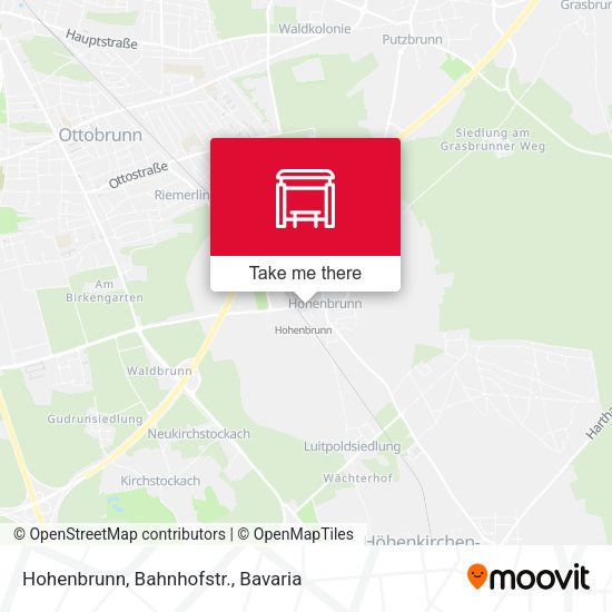 Карта Hohenbrunn, Bahnhofstr.