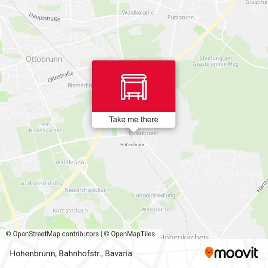 Карта Hohenbrunn, Bahnhofstr.