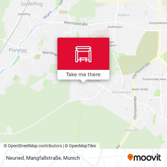 Neuried, Mangfallstraße map