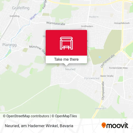 Карта Neuried, am Haderner Winkel