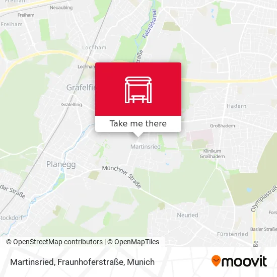 Карта Martinsried, Fraunhoferstraße