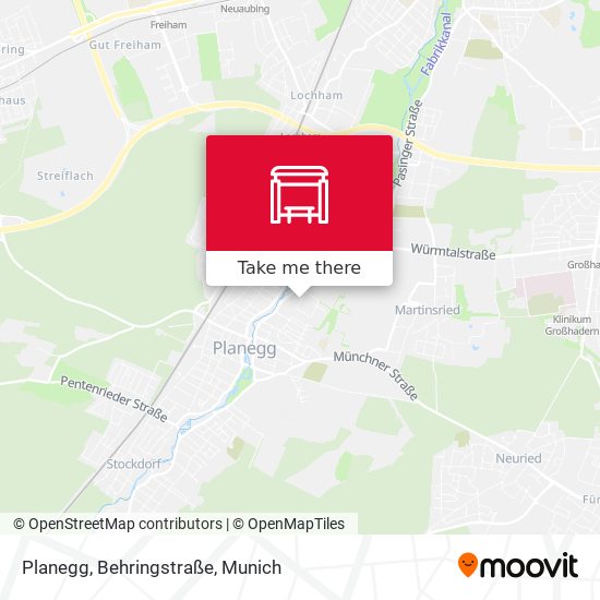 Planegg, Behringstraße map