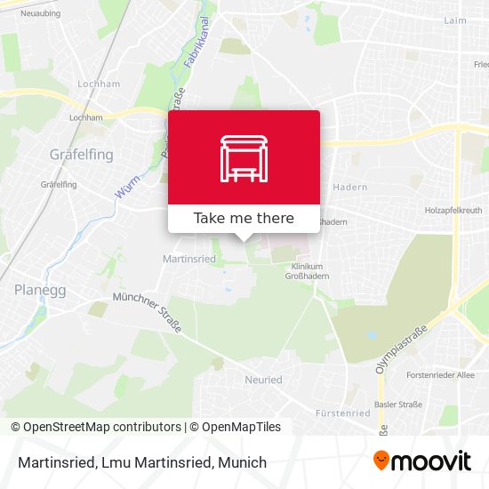 Martinsried, Lmu Martinsried map