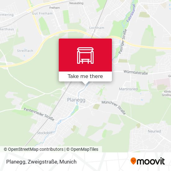 Planegg, Zweigstraße map