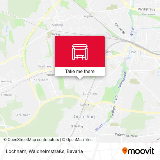 Карта Lochham, Waldheimstraße