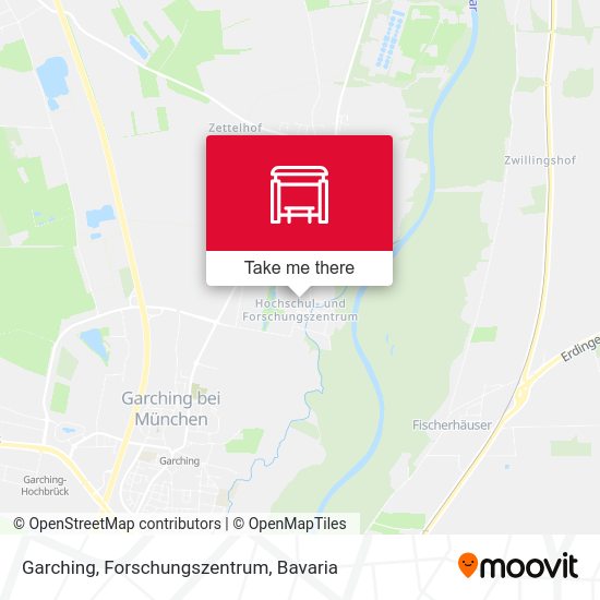 Garching, Forschungszentrum map