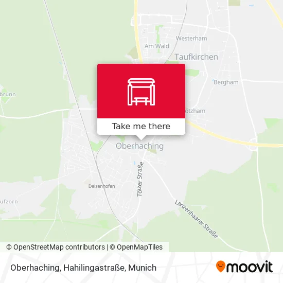 Карта Oberhaching, Hahilingastraße