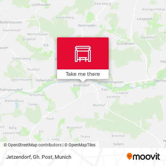 Карта Jetzendorf, Gh. Post