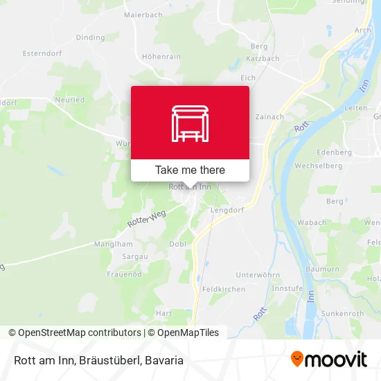 Карта Rott am Inn, Bräustüberl
