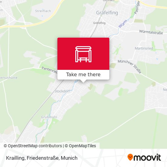 Krailling, Friedenstraße map
