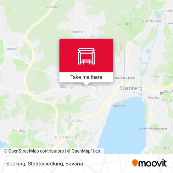 Карта Söcking, Staatssiedlung