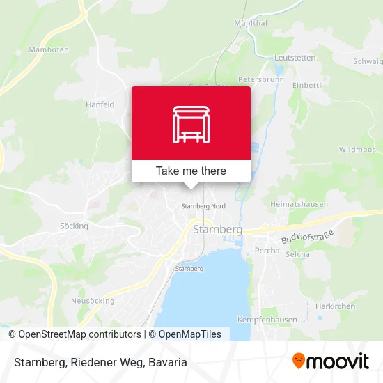 Карта Starnberg, Riedener Weg