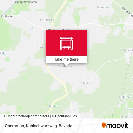 Карта Oberbrunn, Kohlschwarzweg