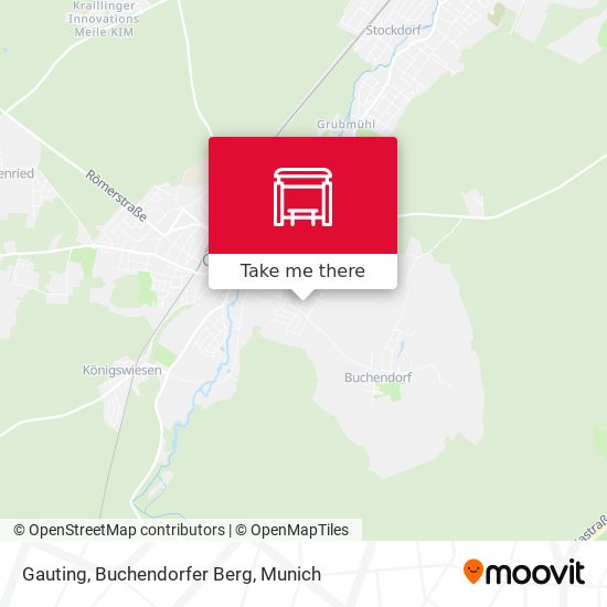 Gauting, Buchendorfer Berg map