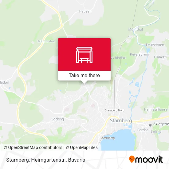 Карта Starnberg, Heimgartenstr.