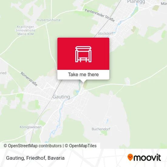 Карта Gauting, Friedhof