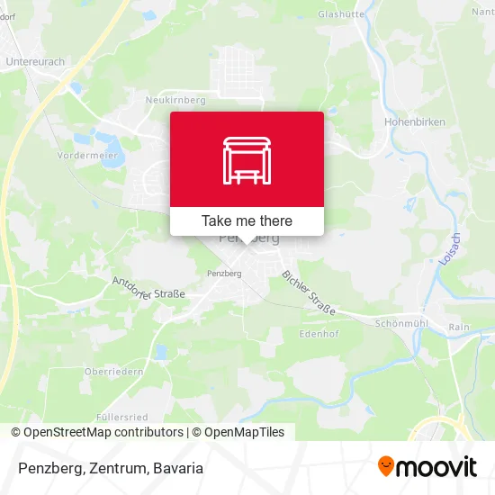 Карта Penzberg, Zentrum
