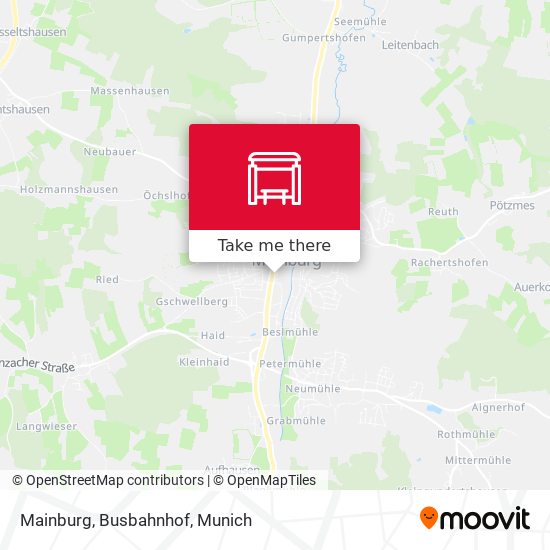 Карта Mainburg, Busbahnhof