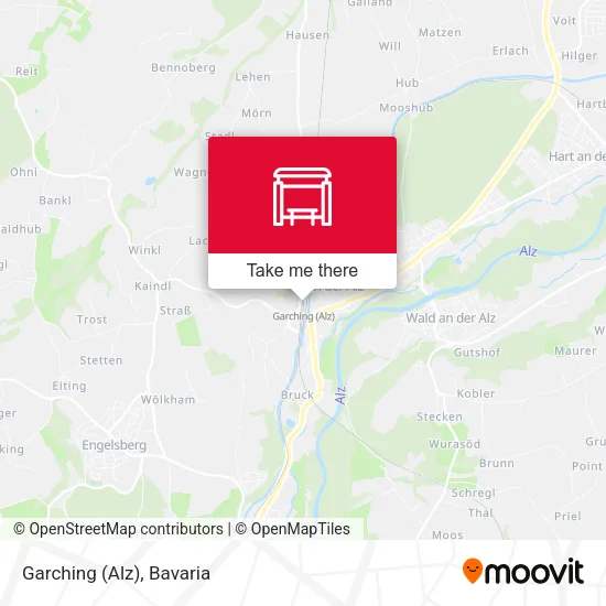 Карта Garching (Alz)