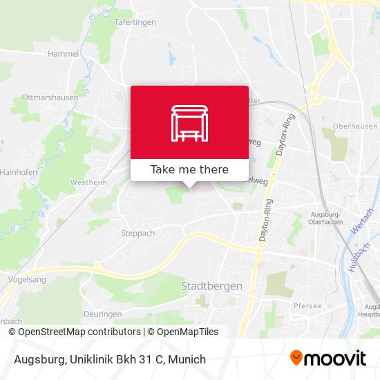 Augsburg, Uniklinik Bkh 31 C map