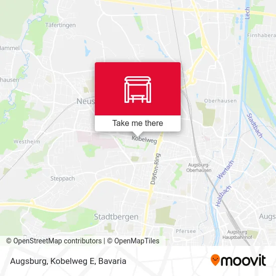 Карта Augsburg, Kobelweg E