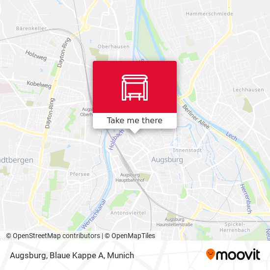 Augsburg, Blaue Kappe A map