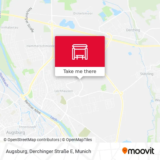 Карта Augsburg, Derchinger Straße E