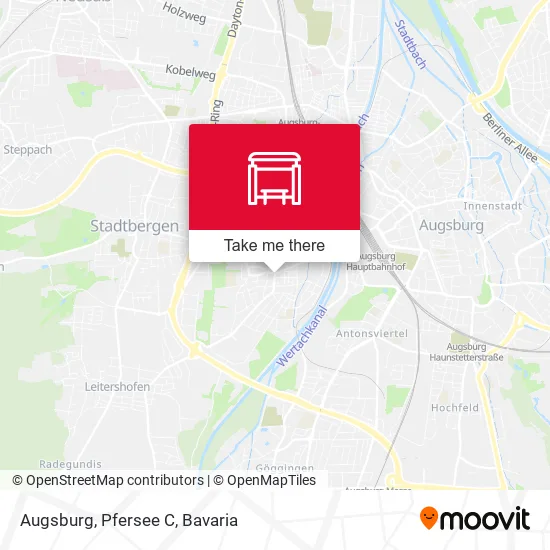 Augsburg, Pfersee C map