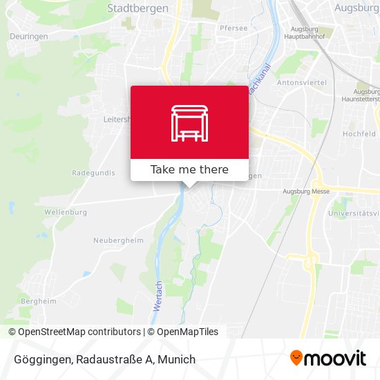 Göggingen, Radaustraße A map