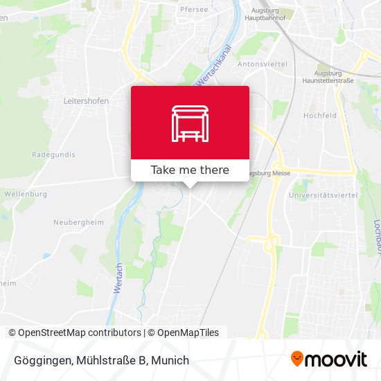 Göggingen, Mühlstraße B map