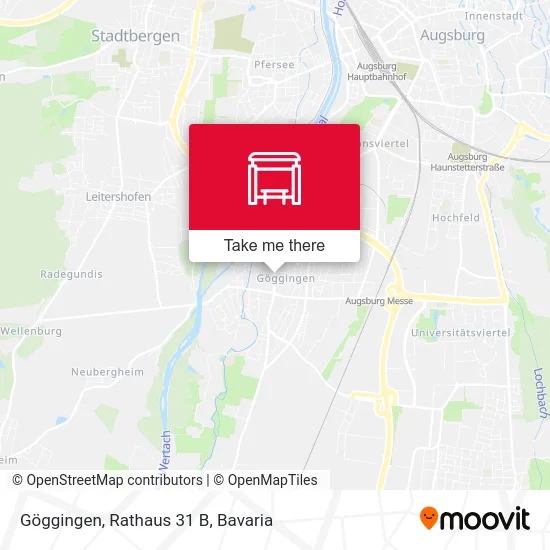 Карта Göggingen, Rathaus 31 B