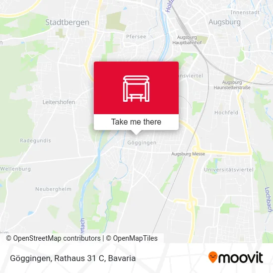 Карта Göggingen, Rathaus 31 C