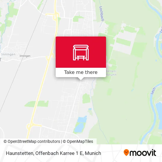 Карта Haunstetten, Offenbach Karree 1 E